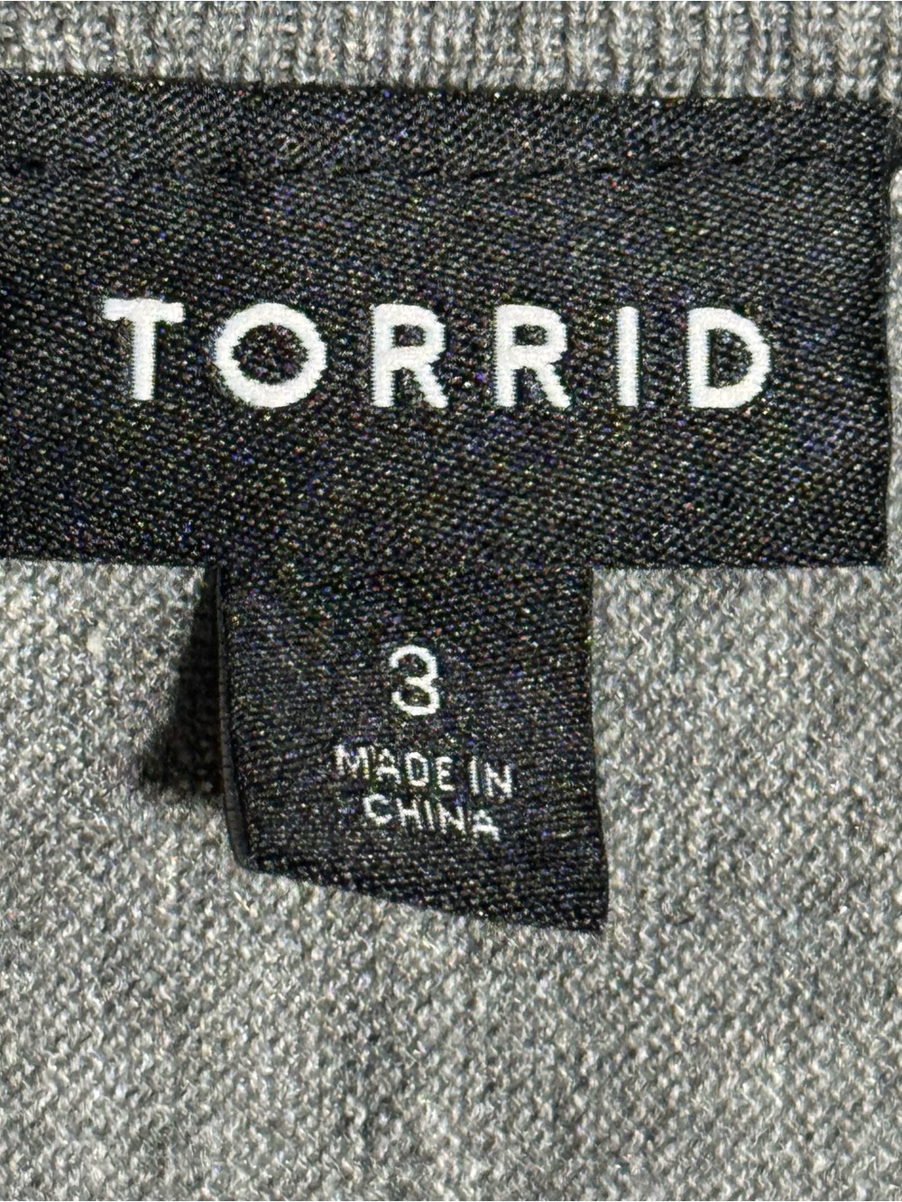 Torrid Gray Dolman Sleeve Embroidered Skull Sweater Women Plus Sz 3X - Picture 4 of 6